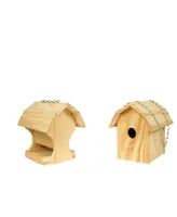 Homeware 2 Pack Combo Diy Kit Bird Feeder, Bird House