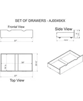 Aurora Twin Bed With Storage Drawers