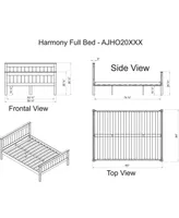 Alaterre Furniture Harmony Full Bed with Storage Drawers