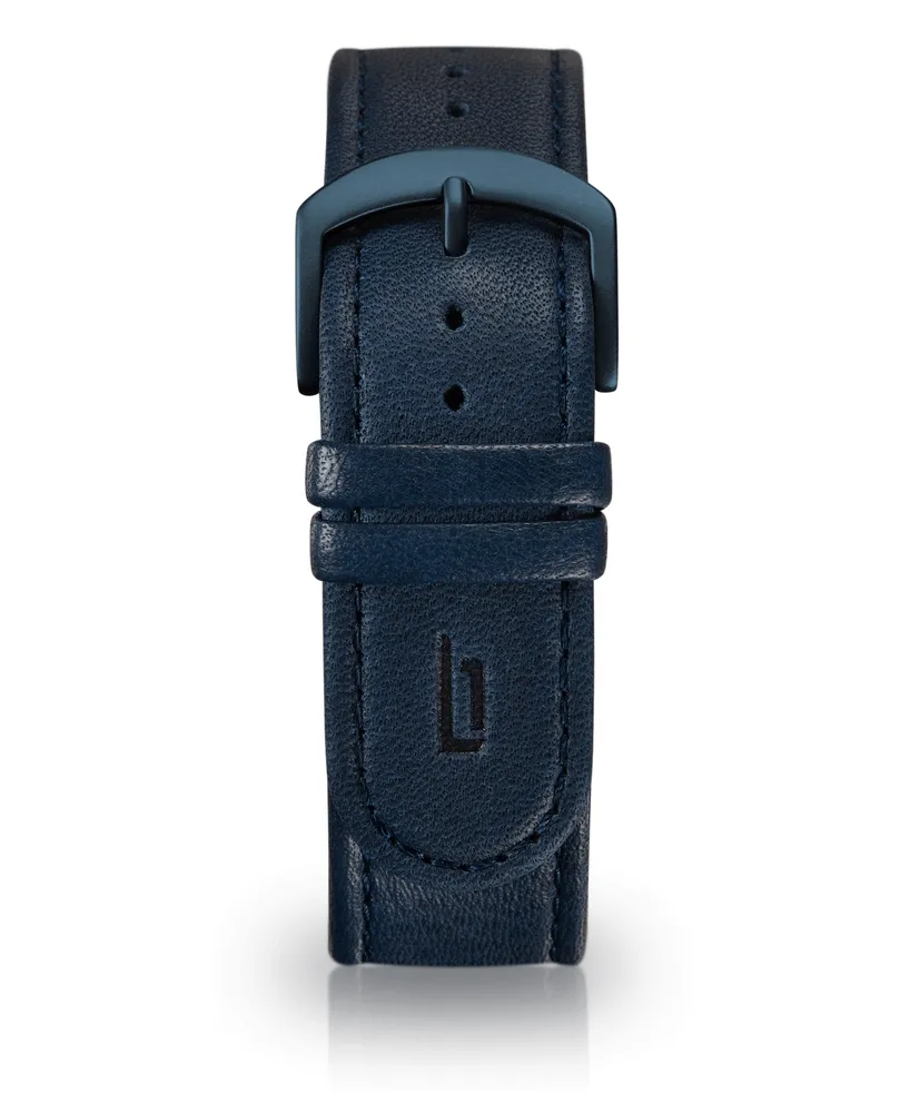 Lilienthal Berlin L1 All Blue Leather Watch 37mm