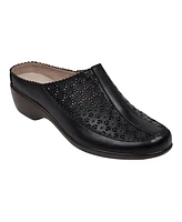 Easy Spirit Women's Dusk Block Heel Slip-on Casual Mules