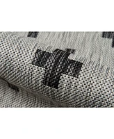 Novogratz Villa Vi- Gray 6'7" x 9'6" Outdoor Area Rug