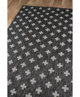 Novogratz Villa Vi- Charcoal 2'7" x 7'6" Runner Outdoor Area Rug