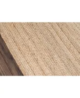 Erin Gates Westshore Jute Wes-1 Waltham Brown 7'6" x 9'6" Area Rug