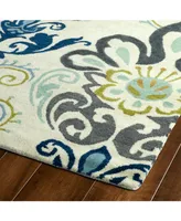 Kaleen Global Inspirations GLB11-17 Blue 2'6" x 8' Runner Rug