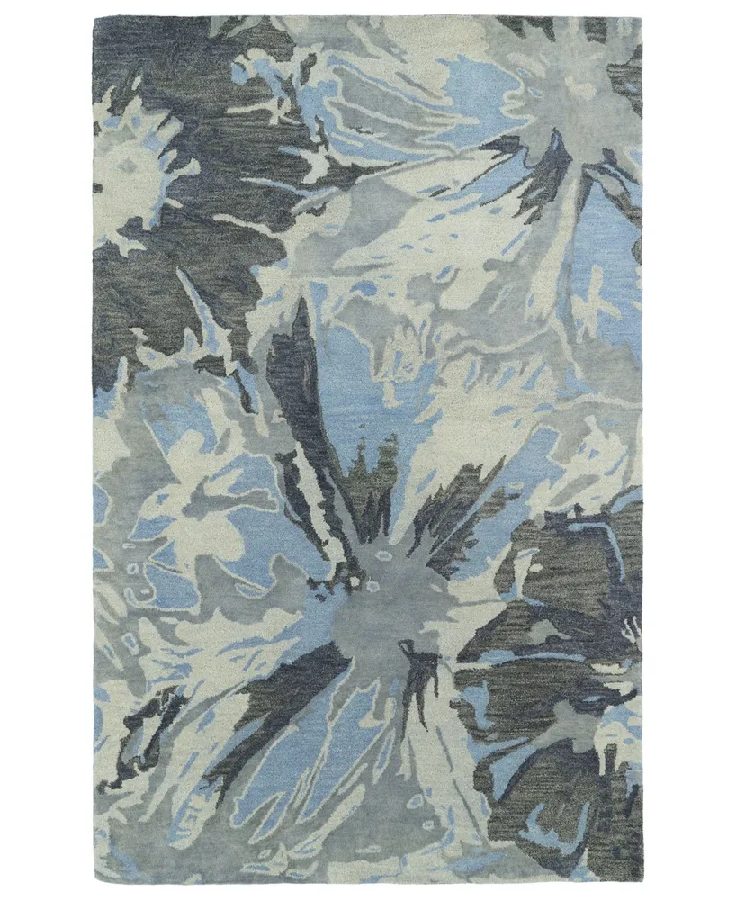 Kaleen Brushstrokes BRS06-75 Gray 3'6" x 5'6" Area Rug