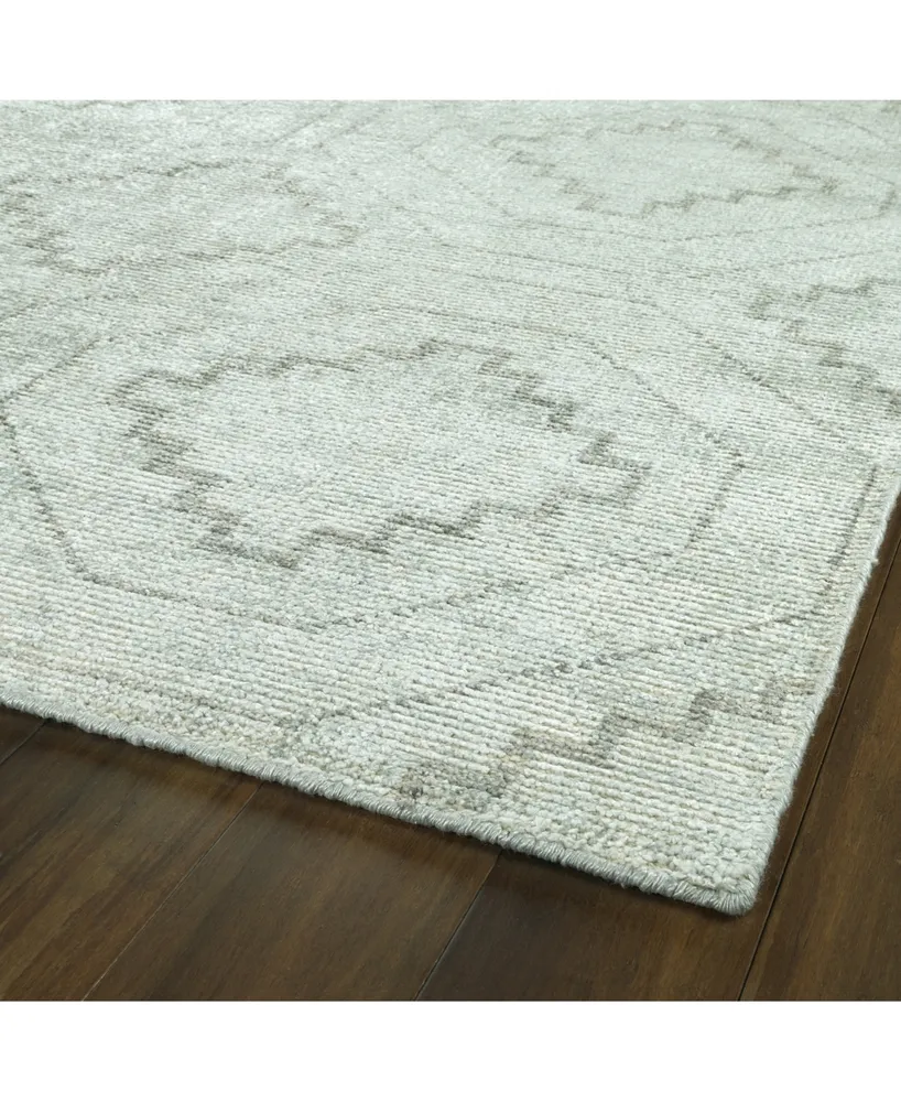 Kaleen Solitaire SOL13-34 Glacier 4 'x 6' Area Rug