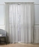 Nicole Miller Belfry Sheer Rod Pocket Top Curtain Panel Pair