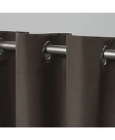 Exclusive Home Indoor/Outdoor Solid Cabana Grommet Top Curtain Panel Pair, 54" x 96"