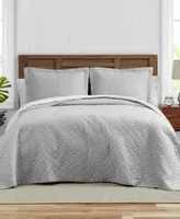 Tommy Bahama Solid Reversible Quilt Set Collection