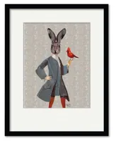 Courtside Market Rabbit Bird Framed Matted Art Collection