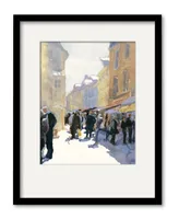 Courtside Market Street Fair Paris 16" x 20" Framed and Matted Art