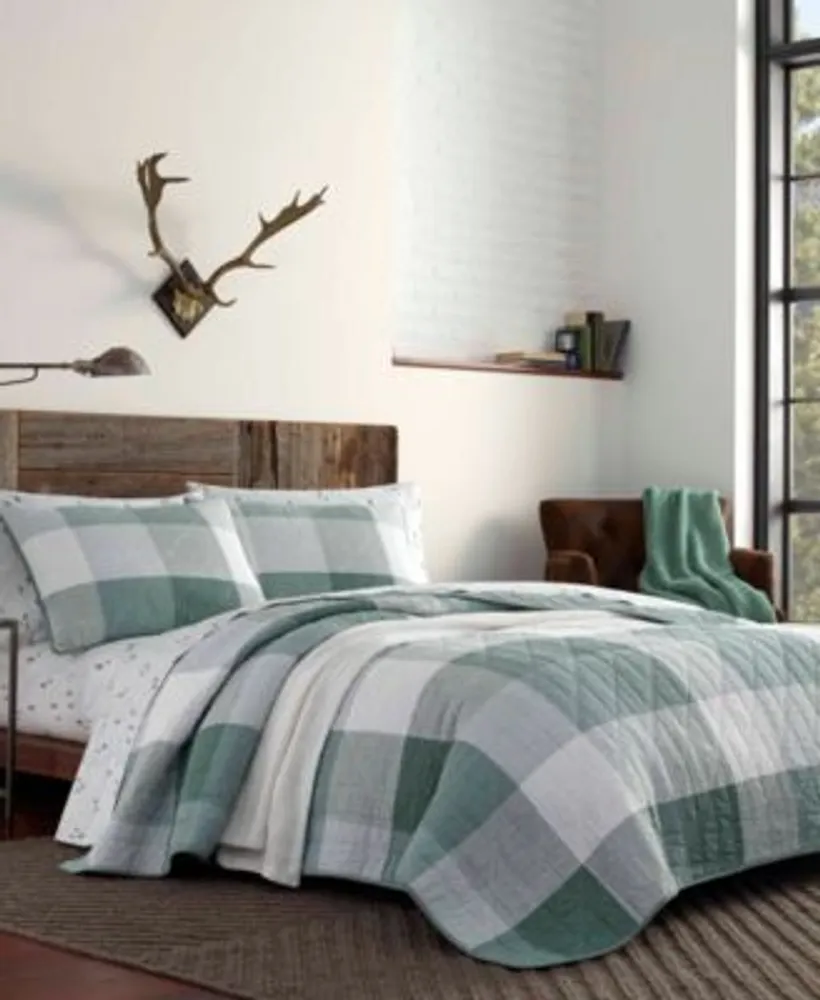 Closeout Eddie Bauer Boulder Plaid Quilt Sets