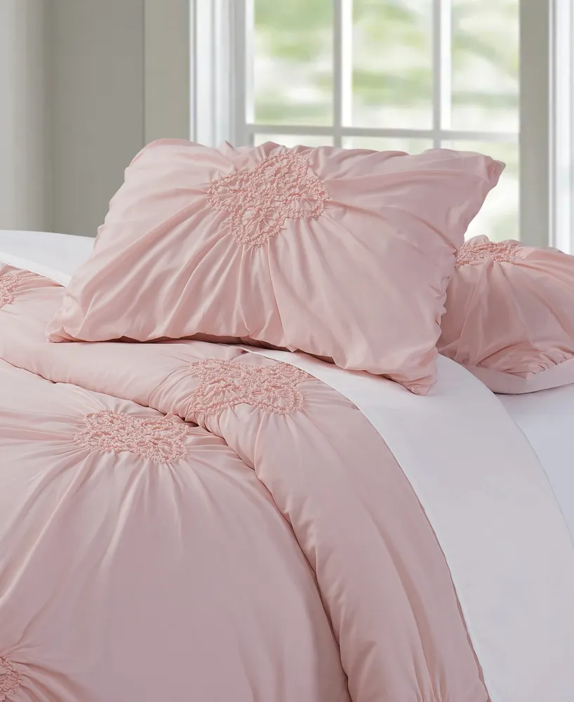 Christian Siriano Confetti Flowers 2-Piece Blush Twin XL Comforter