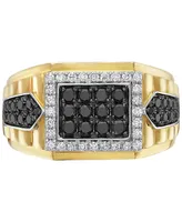 Effy Men's Diamond Cluster Ring (1 ct. t.w.) in 14k Gold & White Gold