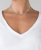 Diamond Necklace (1 ct. t.w.) in 14k White & Yellow Gold