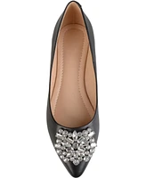 Journee Collection Women's Renzo Jeweled Flats