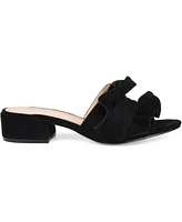 Journee Collection Women's Sabica Ruffle Slip On Dress Sandals