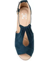 Journee Collection Women's Kedzie Wedge Sandals