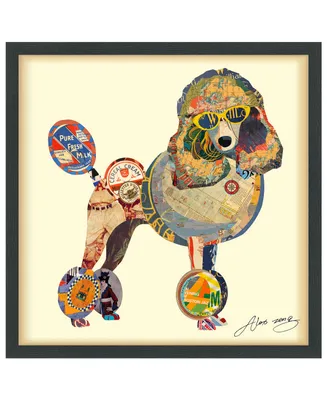 Empire Art Direct 'Poodle' Dimensional Collage Wall Art - 25'' x 25''