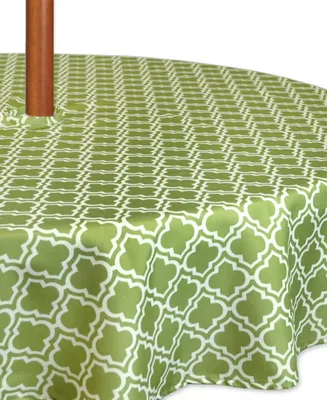 Lattice Outdoor Tablecloth with Zipper 60" Round