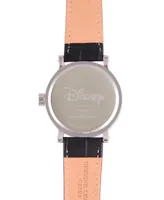 EwatchFactory Men's Disney Mickey Mouse Black Strap Watch 44mm