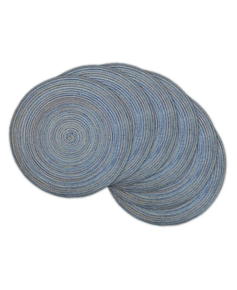 Variegated Round Woven Placemat, Set of 6