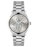 Gucci Men's Swiss G-Timeless Stainless Steel Bracelet Watch 38mm, Created for Macy's