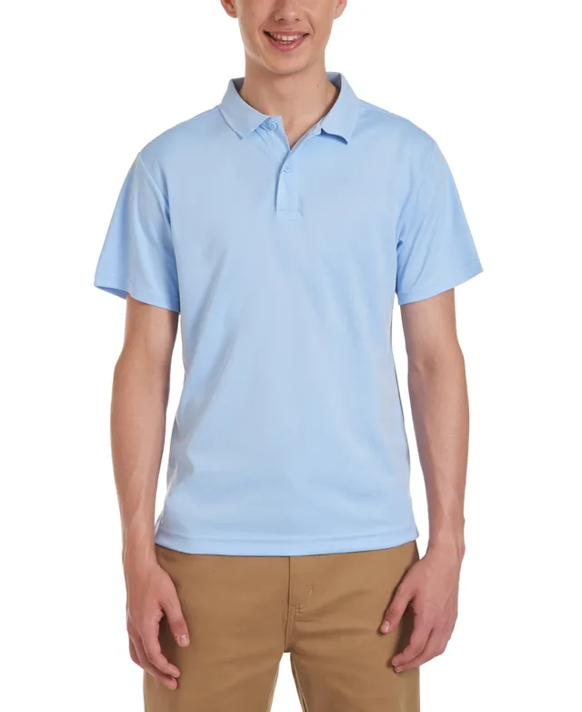 Nautica Young Men Uniform Short Sleeve Performance Stretch Polo