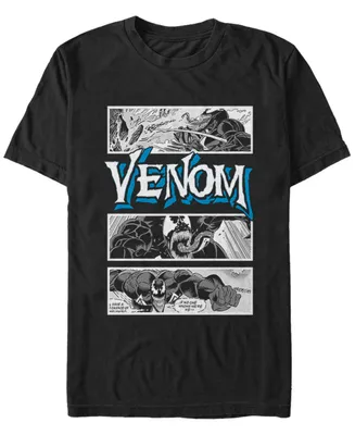 Marvel Men's Comic Collection Venom Action Panels Short Sleeve T-Shirt