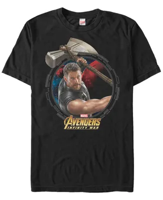 Marvel Men's Avengers Infinity War The Mighty Power of Thor Short Sleeve T-Shirt