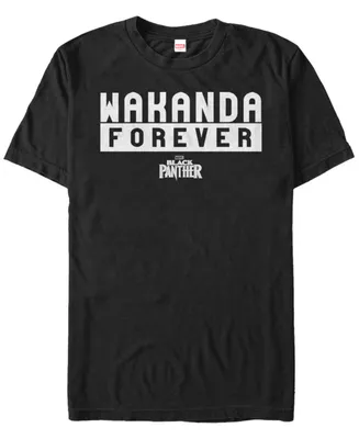 Marvel Men's Black Panther Bold Wakanda Forever Short Sleeve T-Shirt