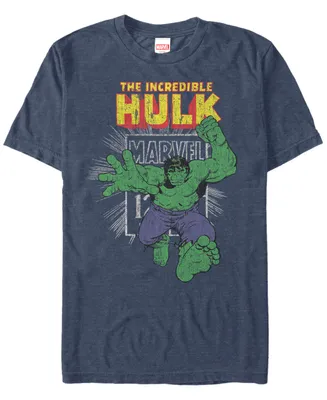 Marvel Men's Comic Collection Vintage The Hulk Stamp Short Sleeve T-Shirt