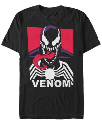 Marvel Men's Comic Collection Venom Tri Color Logo Short Sleeve T-Shirt