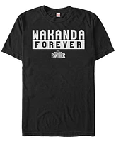 Marvel Men's Black Panther Bold Wakanda Forever Short Sleeve T-Shirt