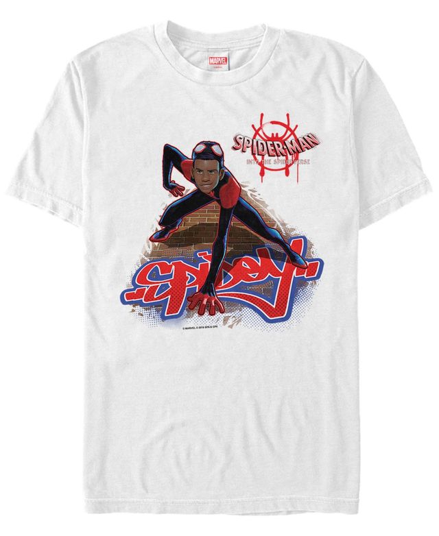 Marvel Men's Spider-Man Into The Spiderverse Miles Spidey Stance Short Sleeve T-Shirt