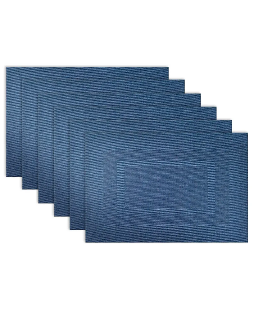 Polyvinyl Chloride Doubleframe Placemat, Set of 6