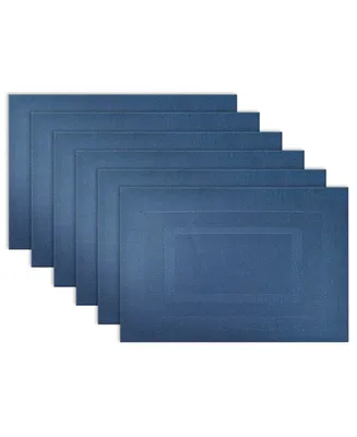 Polyvinyl Chloride Doubleframe Placemat, Set of 6