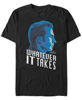 Marvel Men's Avengers Endgame Captain America Profile Whatever It Takes Short Sleeve T-Shirt