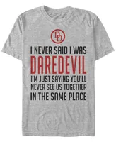 Marvel Men's Comic Collection Daredevil I Never Said Short Sleeve T-Shirt