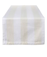 Design Imports Dobby Stripe Table Runner 18 x 108"