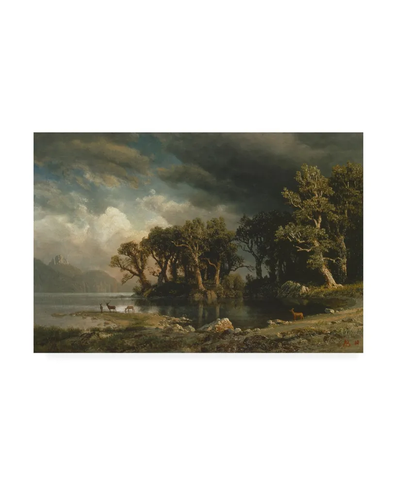 Albert Bierstadt The Coming Storm Forest Canvas Art