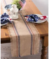 Design Imports Burlap Table Runner 14" x 108"