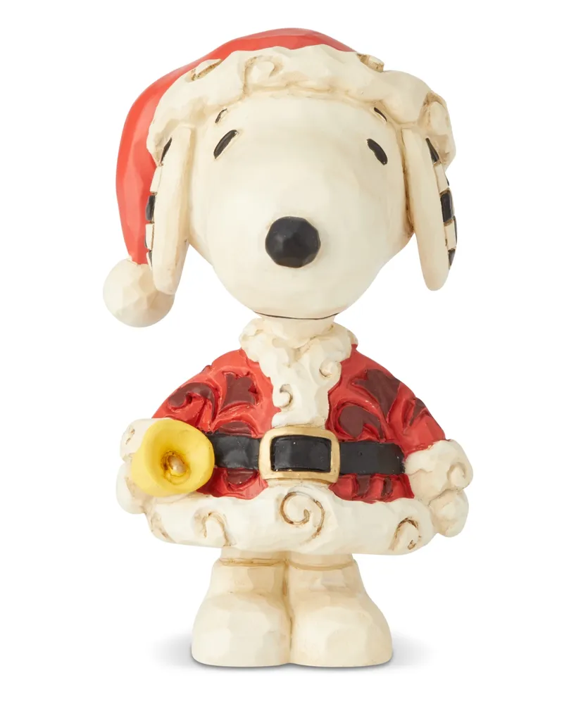 Jim Shore Candy Cane Christmas Snoopy and Woodstock Figurine