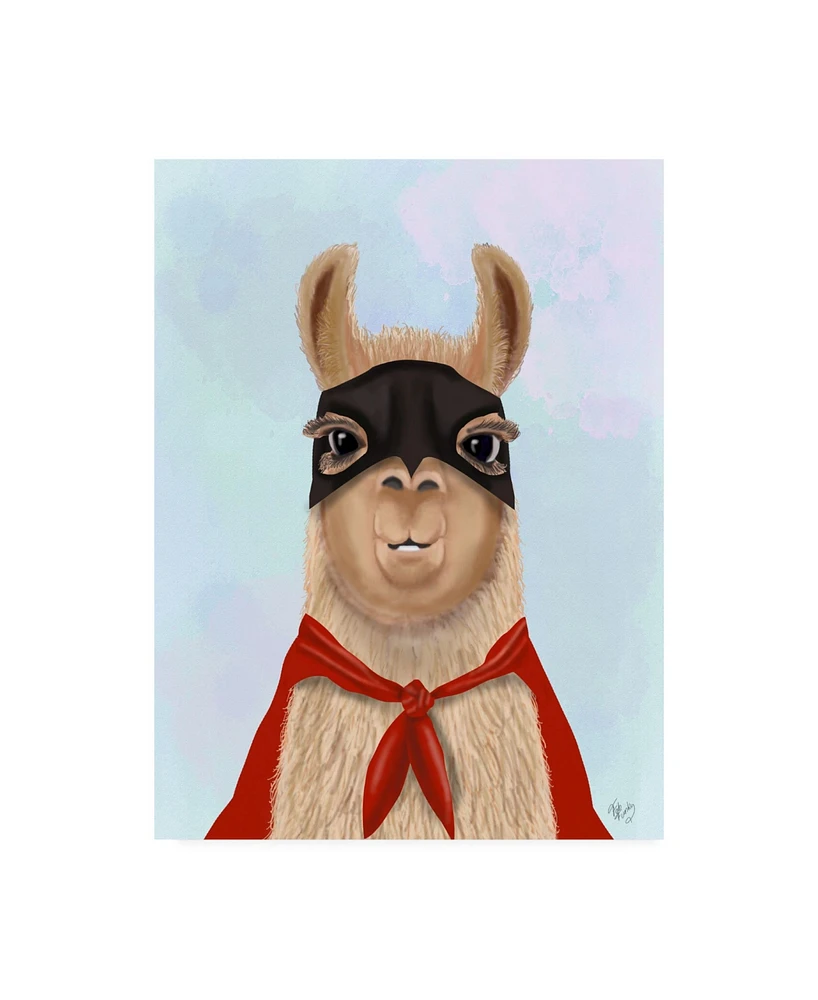 Fab Funky Super Llama Canvas Art