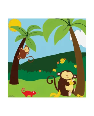 June Erica Vess Jungle Jamboree Ii Childrens Art Canvas Art