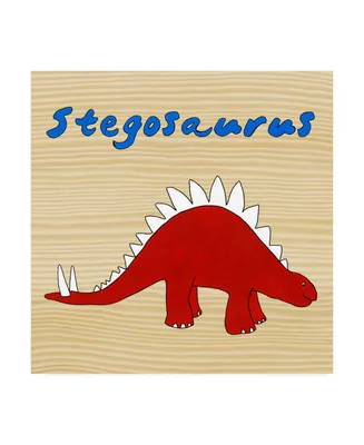 Megan Meagher Stegosaurus Childrens Art Canvas Art