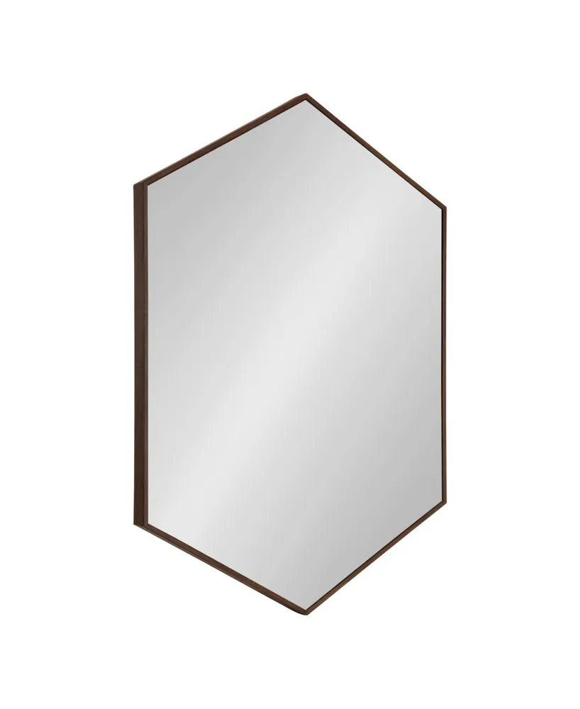 Kate and Laurel Rhodes Framed Hexagon Wall Mirror - 24.75" x 36.75"