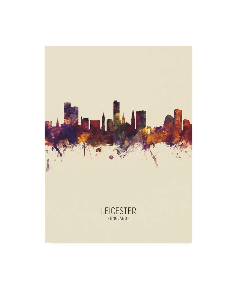 Trademark Fine Art 'Worcester England Skyline' Canvas Art by Michael  Tompsett 