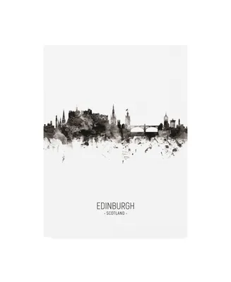 Michael Tompsett Edinburgh Scotland Skyline Portrait Ii Canvas Art